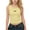 Yellow, variant on OGLCCG Teens Girls Crop Tank Tops High Neck Sleeveless Ribbed Knit Slim Fit Shirts Summer Workout Athletic Tank Top 2-14 Years