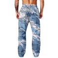 thumbnail image 6 of Hsovts Camo Pants for Men Baggy Loose Drawstring Elastic Waist Running Lounge Trousers Workout Pants with Pockets Royal Blue 3XL, 6 of 6