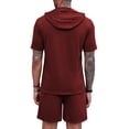 thumbnail image 4 of COOFANDY Men's Hoodie Short Sets 2 Piece Short Sleeve Hooded T Shirts and Shorts Fashion Casual Tracksuit Summer Outfits, 4 of 6