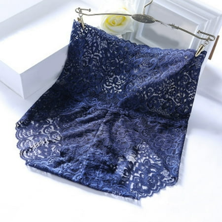 

eczipvz Cotton Underwear for Women Women High Waist Belly Lace Seamless Lift Breathable Triangle Cotton Briefs Navy L