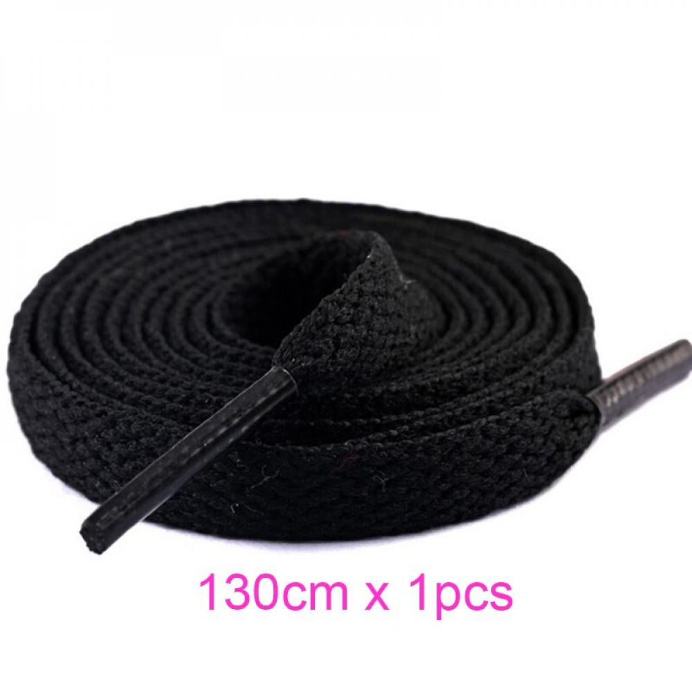 Cotton Polyester Solid Shoelace Classic Round Shoelaces Casual Sports Boots Lace 