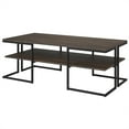 thumbnail image 3 of Evelyn&Zoe Pike 45" Wide Rectangular Coffee Table, Blackened Bronze/Alder Brown, 3 of 5