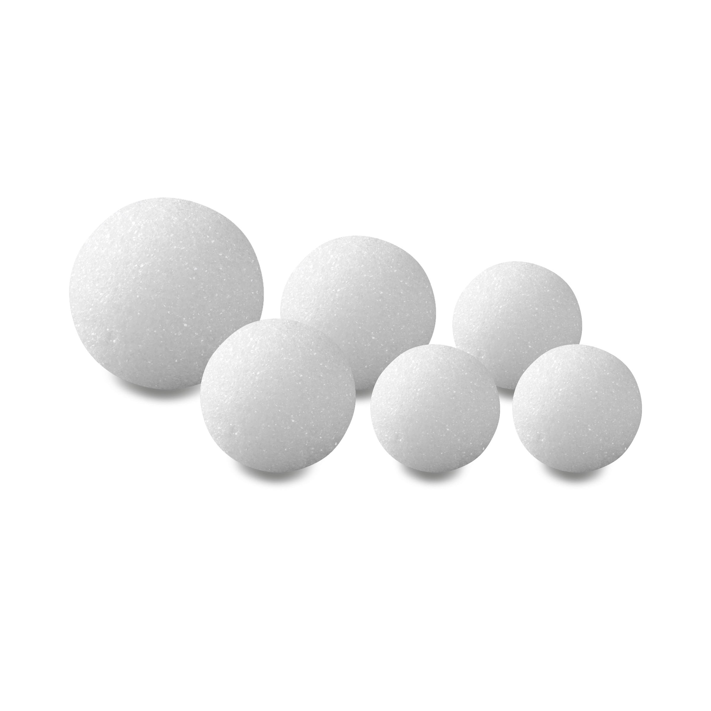 FloraCraft Styrofoam Balls, 2.5" 4", 6/Pkg.