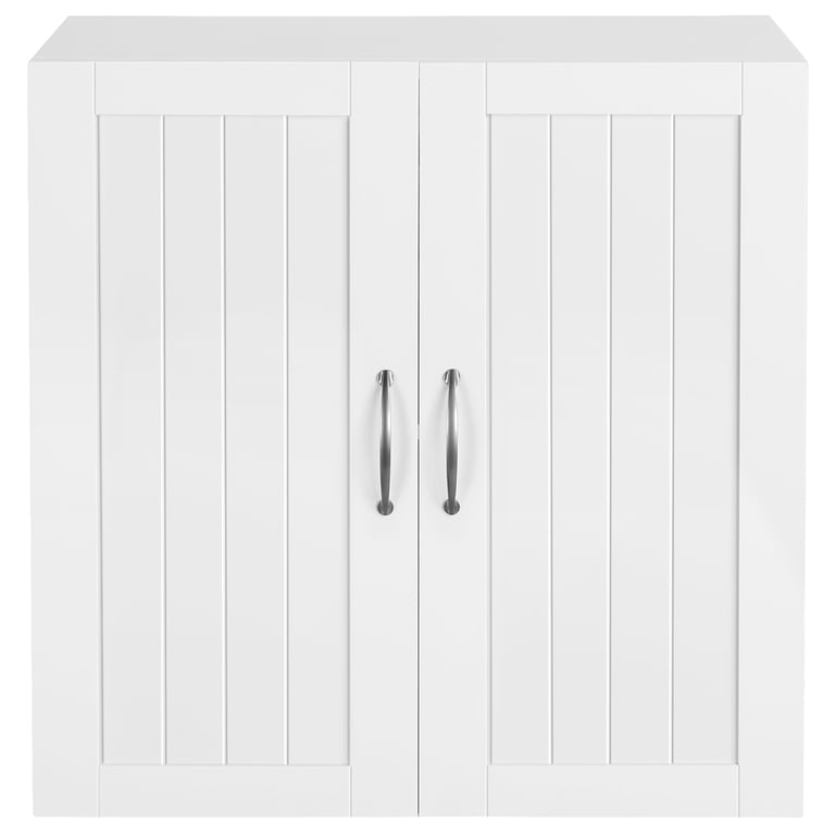 Yaheetech Wall Mount Cabinet with Adjustable Shelf, White photo 5