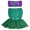 Green, variant on Toddler Kids Girls Mermaid Costume Summer Two Piece Swimsuit Bikini Set Bathing Suit Mermaid Tail Skirt Outfits