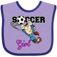 thumbnail image 3 of Inktastic Soccer Girl Goalie Girls Baby Bib, 3 of 4