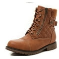 thumbnail image 3 of Women's Combat Boots Lace up Ankle Booties, 3 of 10