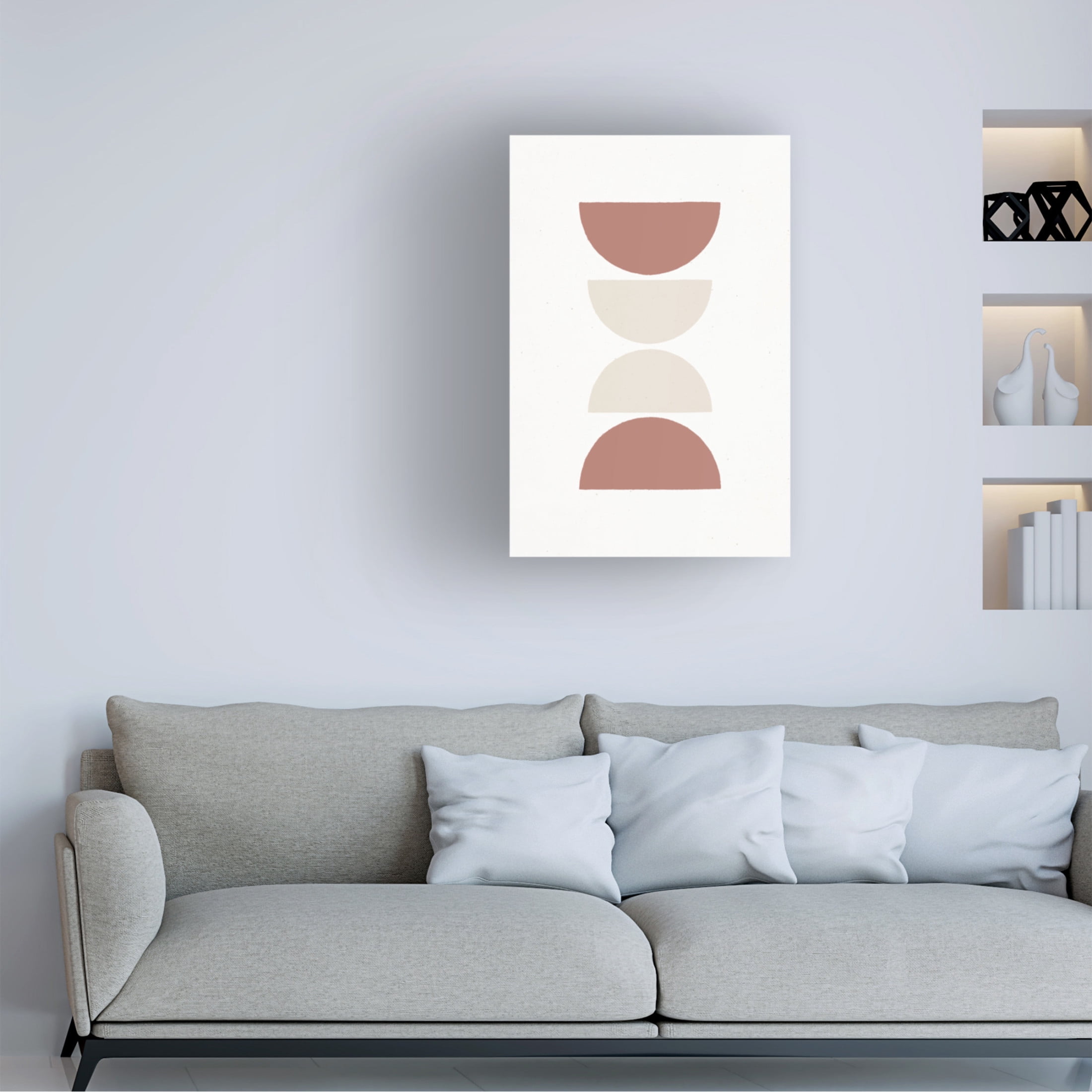 Trademark Fine Art uplusmestudio Rust And Sand Lungo Canvas Wall Art