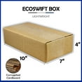 thumbnail image 4 of EcoSwift Brand Premium 10x7x4 Cardboard Box Mailing Packing Shipping Box Corrugated Carton 23 ECT, 10"x7"x4", Brown, 1-Box, 4 of 5