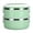 Green, variant on Portable Insulated Bento Lunch Box, Double Layer Lunch Container Stackable Leakproof Stainless Steel Food Container, Round