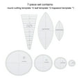 thumbnail image 4 of Template Kit Acrylic Quilting Embroidery Ruler Durable Practical Portable Reusable DIY Making Sewing Handicraft Crafts for Professionals 7Pcs/Set, 4 of 9