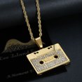 thumbnail image 4 of NEGS 18K Gold Plated Vintage Tape Pendant 24'' Chain Hip Hop Music Cassette Stainless Steel Rock Necklace for Men, 4 of 8