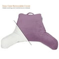 thumbnail image 3 of Nestl Reading Pillow for Kids & Teens, Bed Rest Pillows with Arms for Sitting in Bed, Shredded Memory Foam Small Backrest Support Pillow, Lavender Dream, 3 of 6