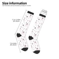 thumbnail image 2 of Yiaed Cute Poodle Dog Print Great elasticity Adult Stockings Sports socks for Men and Women, 2 of 6