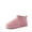 PINK, variant on Women’s FuzzyClassic Ankle Winter Mini Boots Genuine Suede Water-Resistant Warm Snow Booties with Faux-Fur Lining Memory-Foam Comfort & Slip-On Ease