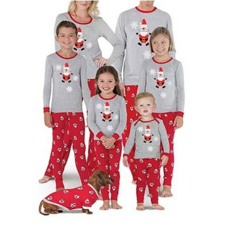 

Christmas Family Pajamas Set Xmas Adult Women Kids Sleepwear Nightwear