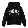 thumbnail image 3 of Tiijoy Toddler Girl's Hoodie Chicago Print Hooded Pullover Sweatshirt, Sizes 3-4T, 3 of 3