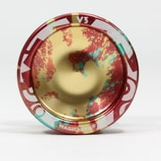 MAGICYOYO V3 Yo-Yo -Beginner to Advanced Aluminum YoYo - Includes Extra Accessory Pack (Red/Gold/Aqua)