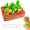 Small, variant on Upgraded Interactive Rabbit Enrichment Toys, Hide and Seek Snuffle Mat with Plush Carrot and Feeder Cups for Boredom & Stimulating, Bunny Puzzle for Puppies, Guinea Pigs, Kitten, Chinchilla