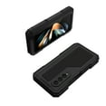 thumbnail image 6 of Compatible with Samsung Galaxy Z Fold 4 Case with Metal Bumper Premium Rugged Heavy Duty Shockproof Protective, S Pen Holder, Hinge Protection, Screen Protector, Stand Cover, Black, 6 of 7