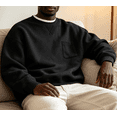 thumbnail image 3 of Mineart Men's Crewneck Sweatshirt Long Sleeve Fall Oversized Pullover Tops Loose Fit Athletic Comfy Basic Shirts, 3 of 7