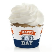 Big Dot of Happiness Happy Father's Day - We Love Dad Party Decorations - Party Cupcake Wrappers - Set of 12