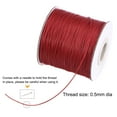thumbnail image 3 of Unique Bargains Beading Thread Bracelet Weave Bead Craft Cord 0.5mm 159M/Roll (173-Yards) Decorative String, Red, 3 of 7