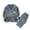 C278/Grey, variant on XIYON Girls Pajamas Set Kids Long Sleeve Button Up Shirt Pants Winter Warm Sleepwear Loungewear For Fall Winter Classic 4-5 Years
