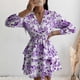 thumbnail image 2 of Vestidos para mujer Vestidos de otoño Moda Otoño Impresión Causal Cuello en V Cuasal Manga larga Jersey Cómodo Vestido Odeerbi  ODB-5, 2 of 9