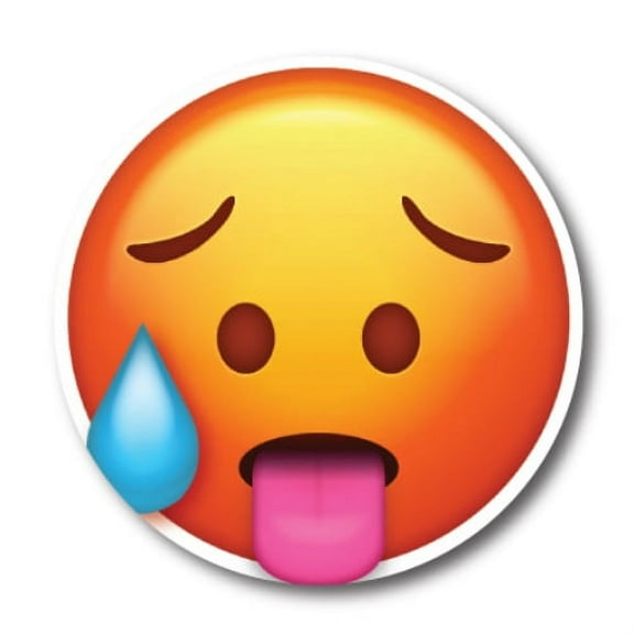 Hot Emoji Magnet Decal Perfect for Car Truck or SUV