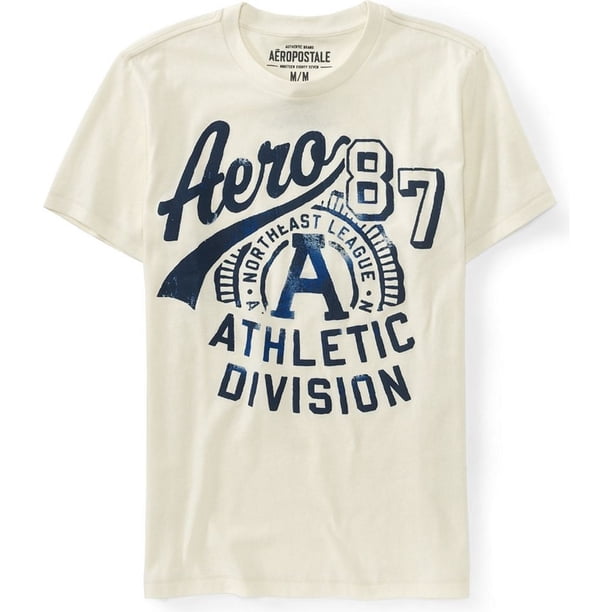 Camiseta Gráfica Aeropostale Aero 87 Northeast League para Hombre Color Blanco Extragrande
