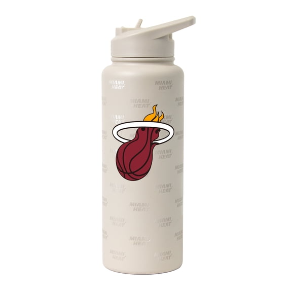 Logo Brands Miami Heat 34oz. Sand Ghost Quencher Bottle