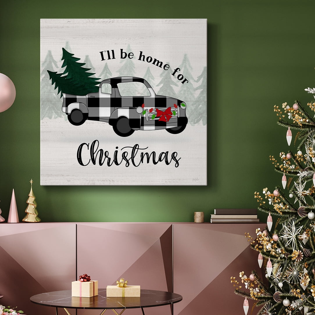 Christmas Truck I- Gallery Wrapped Canvas