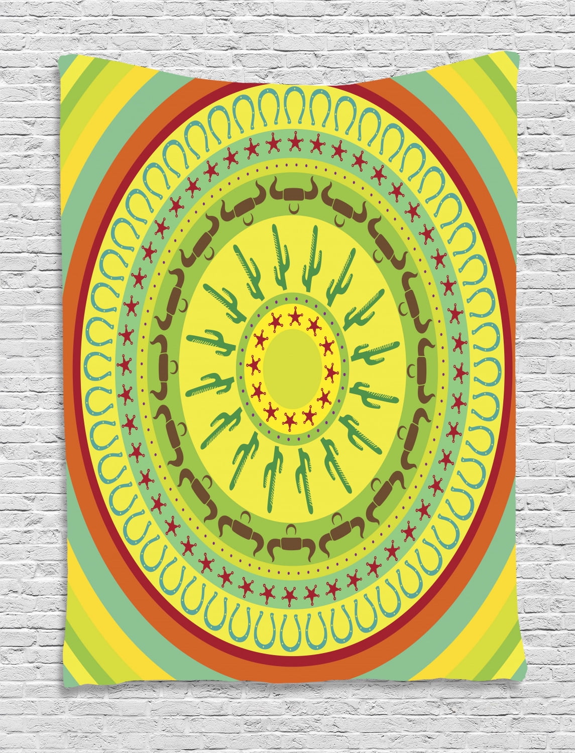 Colorful Circle Tapestry