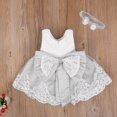 thumbnail image 1 of Princesse Fleur Fille Robe d'Été Tutu Anniversaire Fête Robes Baptême Dentelle Mariage Enfants Robe Formelle Robe 18-24 Mois, 1 of 6