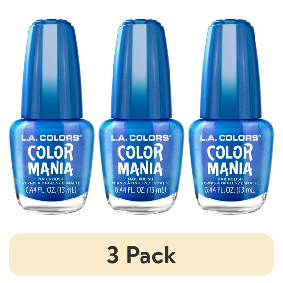 (3 pack) L.A. COLORS Color Mania Nail Polish, Chaotic, 0.44 fl oz