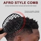 thumbnail image 1 of Peine para el cabello de doble extremo Pro Curly Afro Dirty Braid Twisted Tool (Negro), 1 of 6