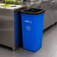 thumbnail image 4 of Clean Tek Professional 23 gal Square Blue Plastic Recycling Bin - 16" x 15 3/4" x 30 3/4" - 1 count box, 4 of 7