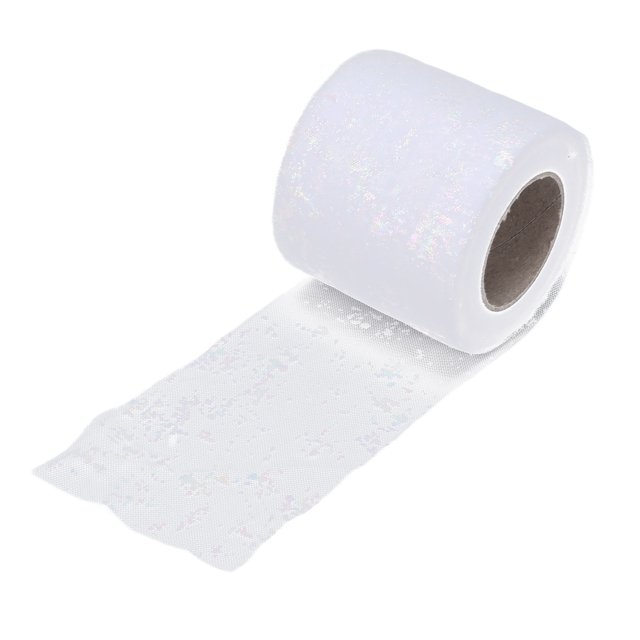 Tela de tul para manualidades, resistencia a la abrasión, poliéster sinfónico, rollos de tul portátiles ligeros, 6cm, lejía