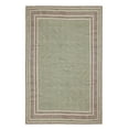 thumbnail image 2 of Casavani Hand Woven Block Printed Floor Mat, Green 3x5 feet, 2 of 6
