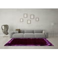 thumbnail image 3 of Ahgly Company Indoor Round Abstract Pink Modern Area Rugs, 4' Round, 3 of 4