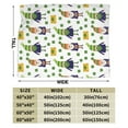 thumbnail image 3 of ZICANCN Throw Blanket Saint Patricks Gnome Lerechaun , Couch Ultra Soft Micro Fleece Sofa Bed Camping Travel Blanket for Adults, 60"x50", 3 of 8
