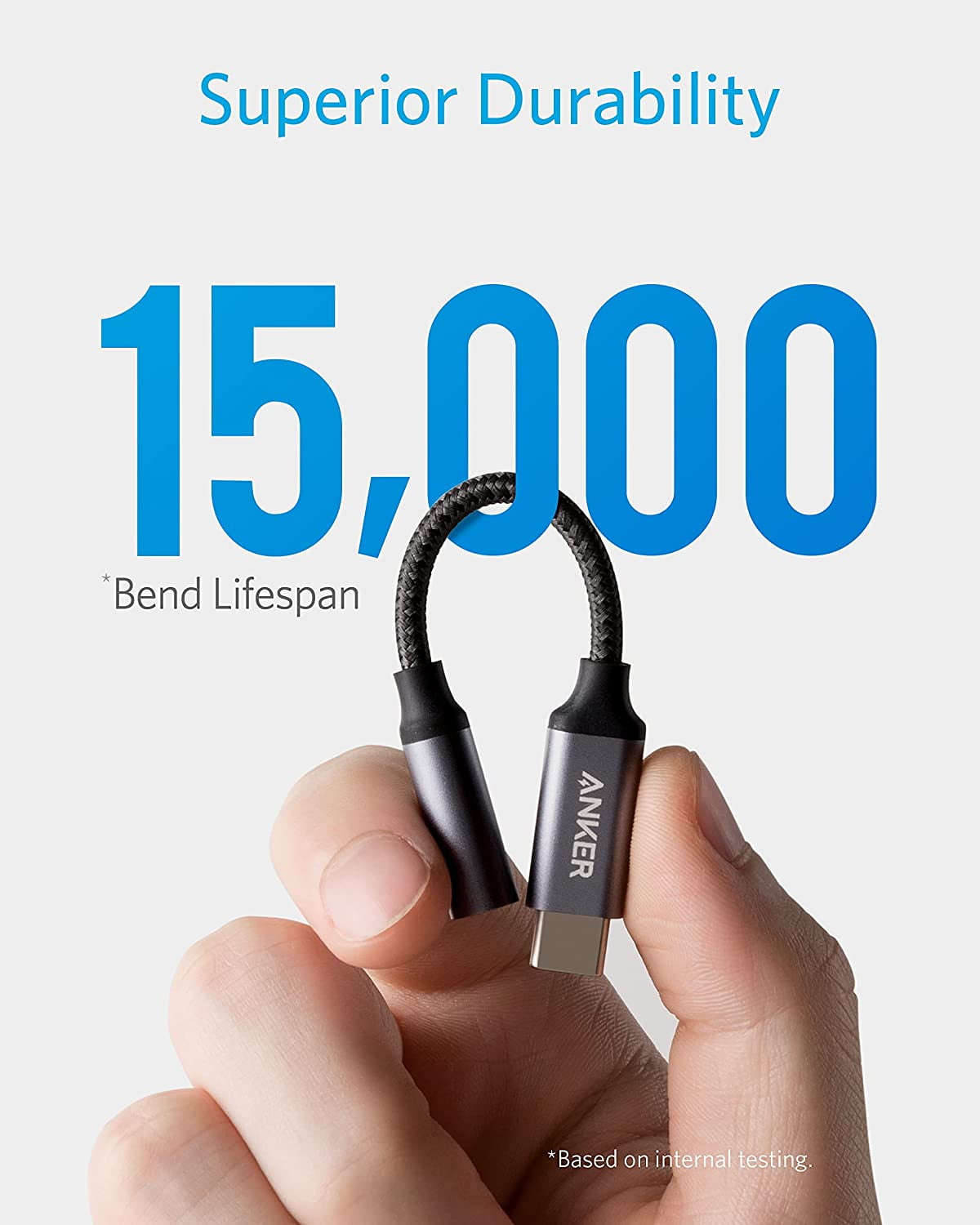 Anker USB C to 3.5mm Audio Adapter Male to Female Nylon Cable