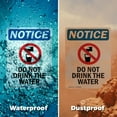thumbnail image 6 of (2 Pack) Do Not Drink The Water OSHA Notice Sign 10 Inch X 14 Inch Indoor / Outdoor Rust-Free Aluminum Metal Signs for Workplace, Workshop, and Construction Site, Made in the USA, 6 of 8