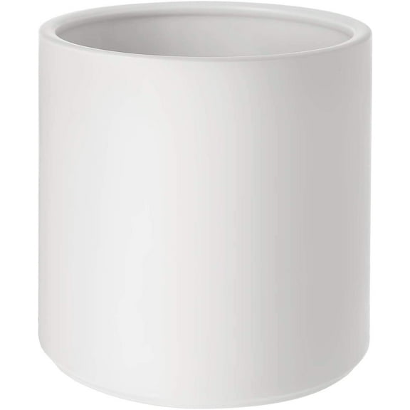 Indoor Plant Pots, Ceramic Flower Pot for Plants, 8 Inches, Planters with Drainage Hole, Removable Plug, White ULCF002WT