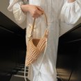 thumbnail image 3 of Lindo Bolso Hombro La Caracola Voce A Mano Con Cadena Perla Crochet Conch Crossbody Bag (caki), 3 of 7