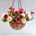 thumbnail image 4 of Metal Hanging Basket For Plants Flower Garden Pot Planters 8/10 Inch  Wire Plant Holder Pots For Home Balcony Decoration, 4 of 5