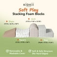 thumbnail image 3 of KIDKII 4 Piece Set Soft Play Original Foam Blocks for Toddlers Home Play Gym, Beige, 3 of 8
