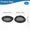 thumbnail image 3 of Uxcell Paquete de 10 Respiraderos Circulares de Soffit, 53mm/2.09 Pulgadas Respiraderos Redondos de Acero Inoxidable con Malla para Baño Hogar/ Oficina/Cocina/Armario/Guardarropa [Negro], 3 of 7