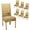 Beach-1, variant on Elastic Chair Cover Set of 6 Chair Covers for Dining Chairs Beach Coastal Star Background Slipcover Chairs Covers for Kitchen Living Room Restaurant